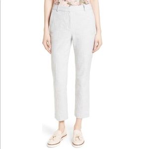 Rebecca Taylor slub straight leg pants
